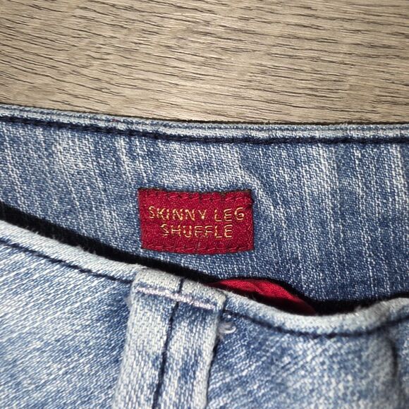 Sassoon Ooh La La Skinny Leg Shuffle Light Wash Jeans Size 6 - Vintage 1980's - Picture 4 of 8